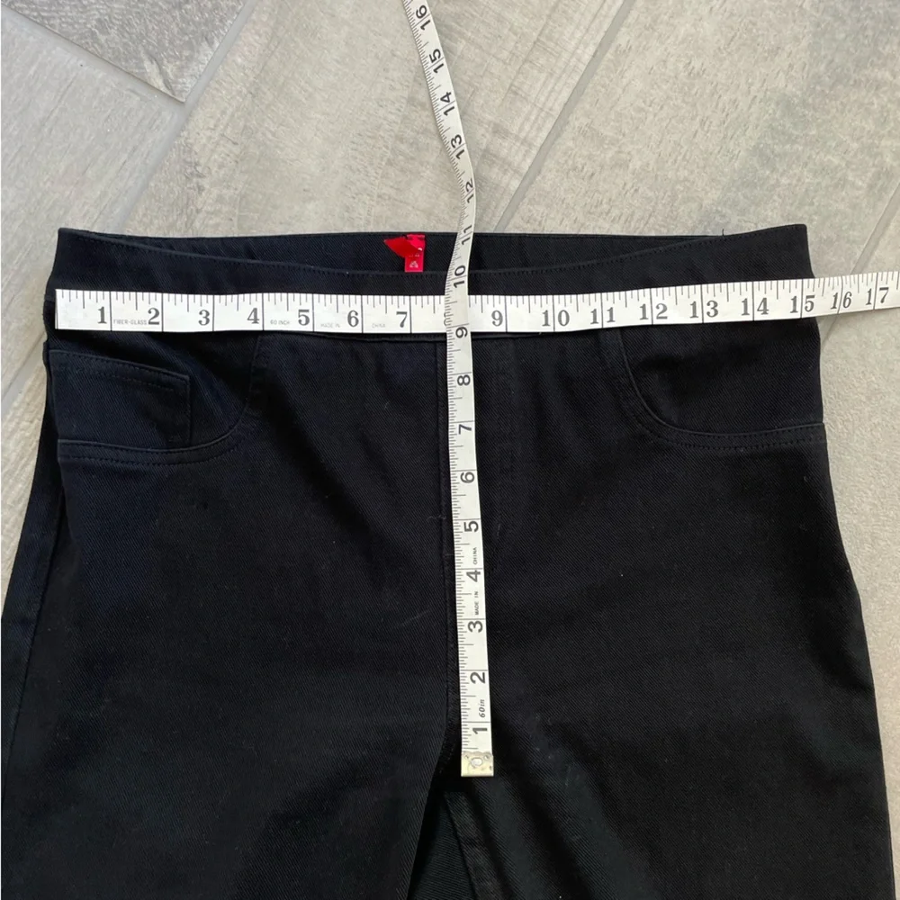 Spanx Black Faux Jean Leggings Jeggings Size Large - Picture 4 of 7